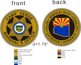 CAMP VERDE MARSHAL'S OFFICE CHALLENGE COIN